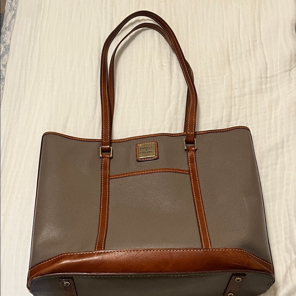Dooney & Bourke Brown and Gray Tote Bag